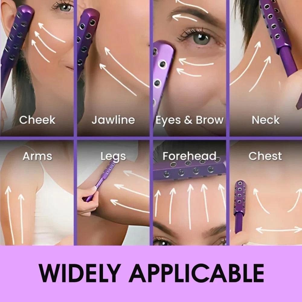 Face Roller Massager with 24 Germanium Particles
